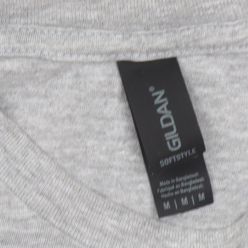 Gildan Men’s Grey Super Manc Graphic T-Shirt Size M