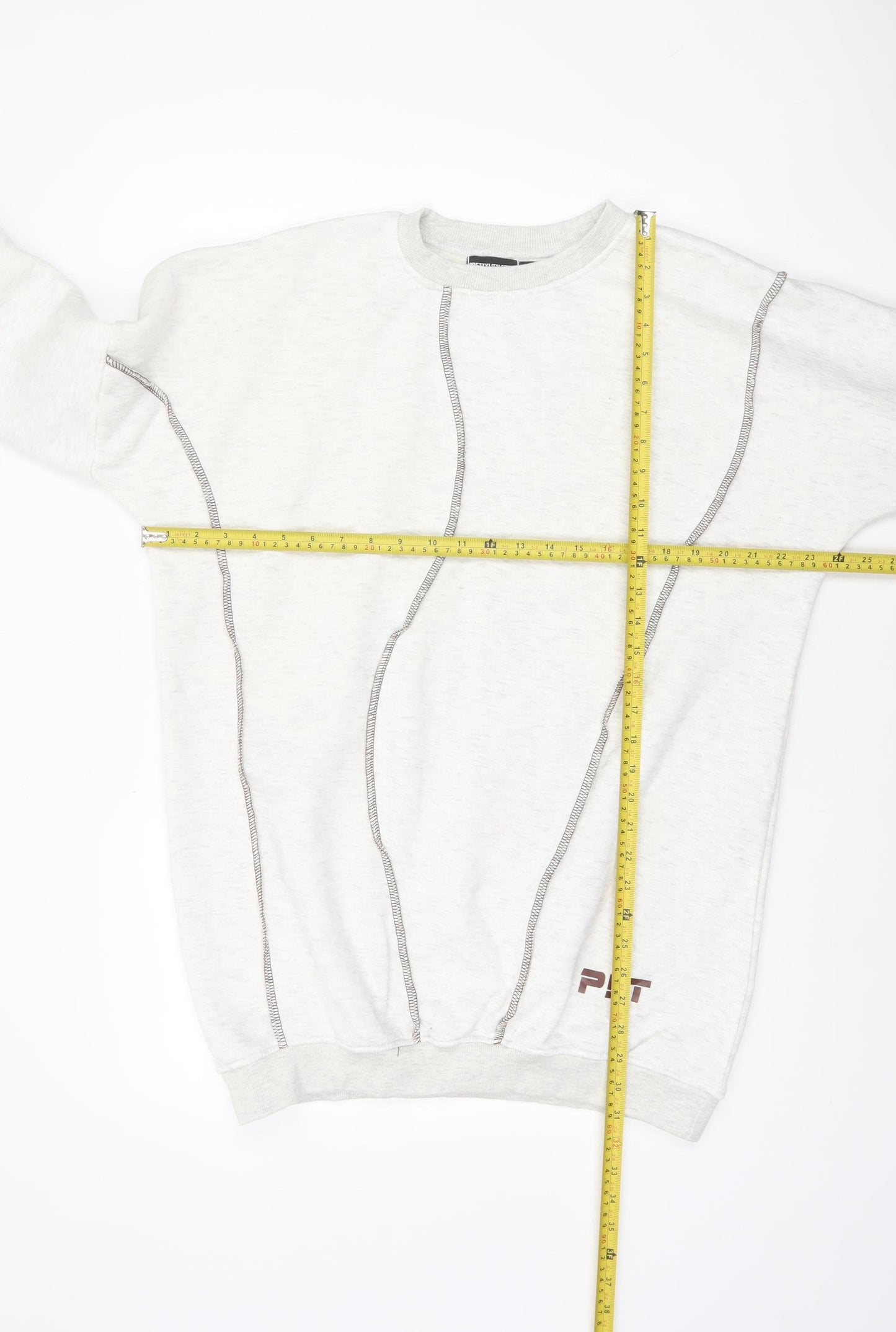 PrettyLittleThing Women’s Beige Pullover Sweatshirt Size 10 Cotton Blend