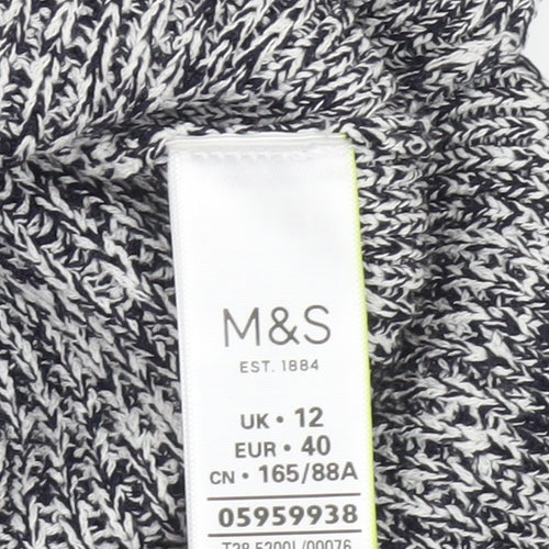 Marks and Spencer Women’s Grey Knit Sleeveless High Neck Tank Top Size 12