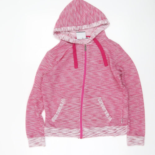 Everlast Womens Pink Full Zip Hoodie Size 10 Polyester Sportswear