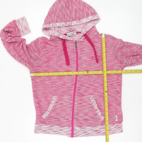 Everlast Womens Pink Full Zip Hoodie Size 10 Polyester Sportswear