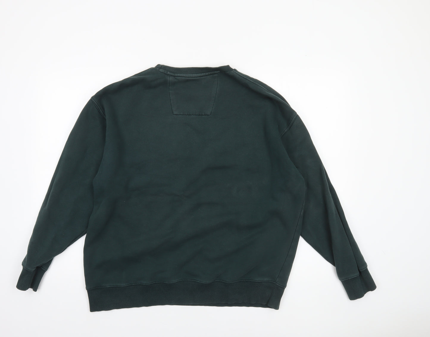 F&F Men's Green Oakland Graphic Sweatshirt Size L Pullover Crew Neck