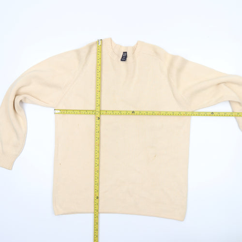 GAP Women’s Beige Cotton Crew Neck Long Sleeve Pullover Jumper M