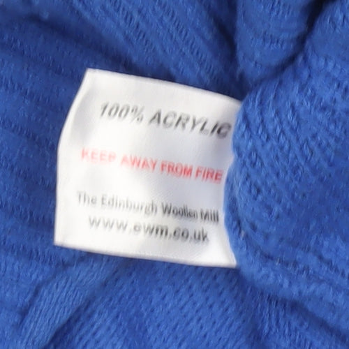 ISLE Women’s Blue Cable-Knit Mock Neck Jumper Size 22-24