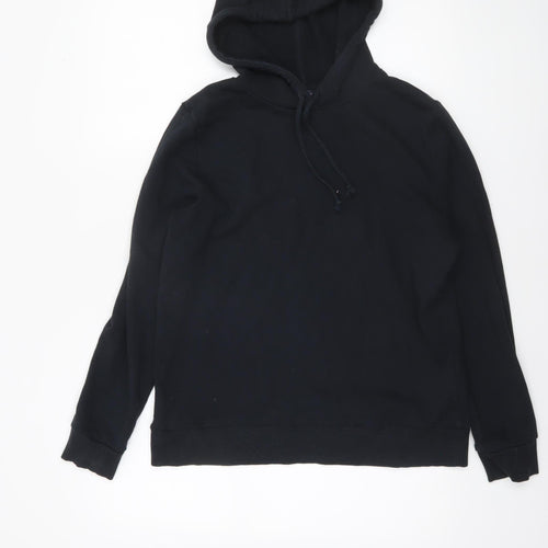 Marks and Spencer Womens Black Size 12 Pullover Hoodie