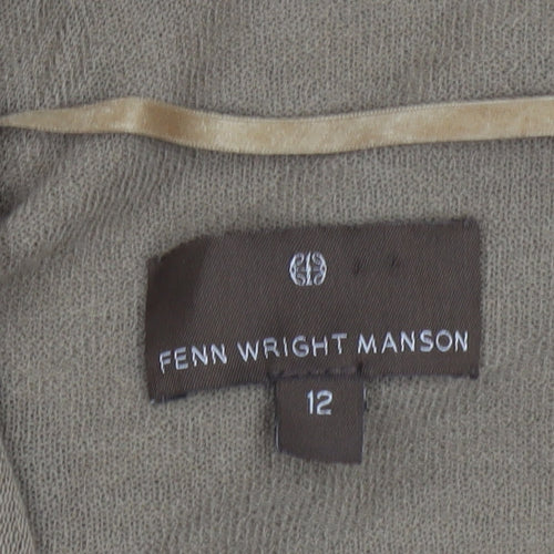 Fenn Wright Manson Women’s Beige Wool Cashmere Cardigan Size 12