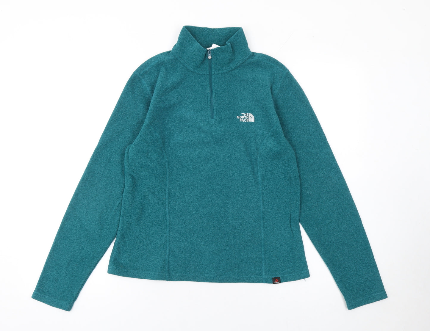 The North Face Women's Green 1/4 Zip Fleece Pullover Sweatshirt Size S