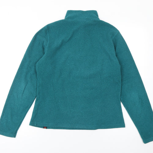 The North Face Women's Green 1/4 Zip Fleece Pullover Sweatshirt Size S
