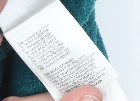 The North Face Women's Green 1/4 Zip Fleece Pullover Sweatshirt Size S