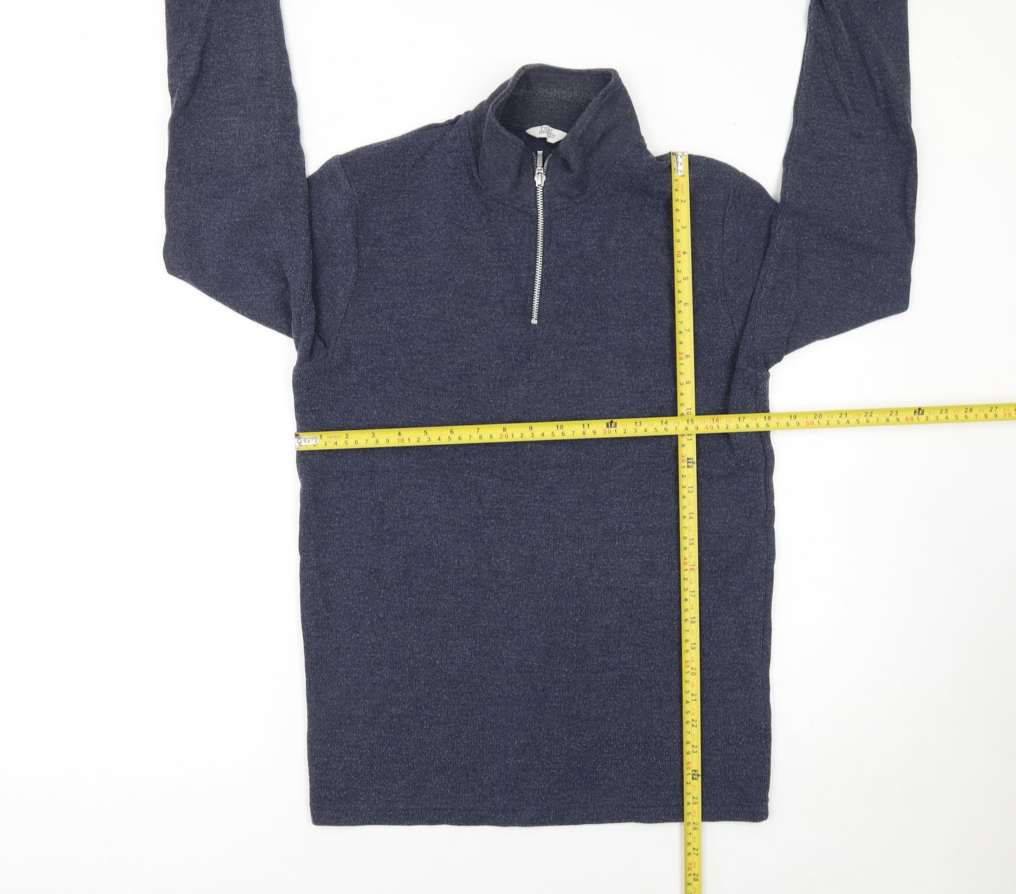 Next Men’s Blue 1/4 Zip High Neck Knit Sweatshirt Size S