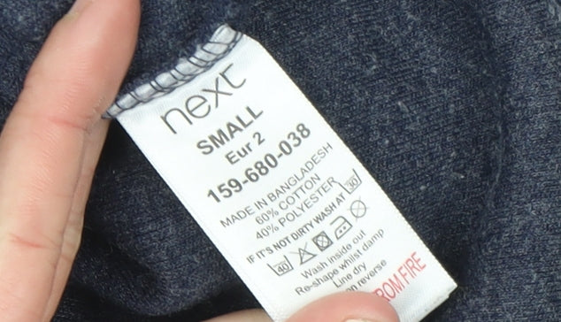 Next Men’s Blue 1/4 Zip High Neck Knit Sweatshirt Size S