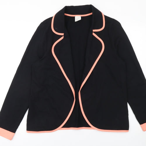 George Women's Black Blazer Size 16 Cotton Casual Workwear Jacket