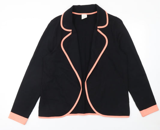 George Women's Black Blazer Size 16 Cotton Casual Workwear Jacket