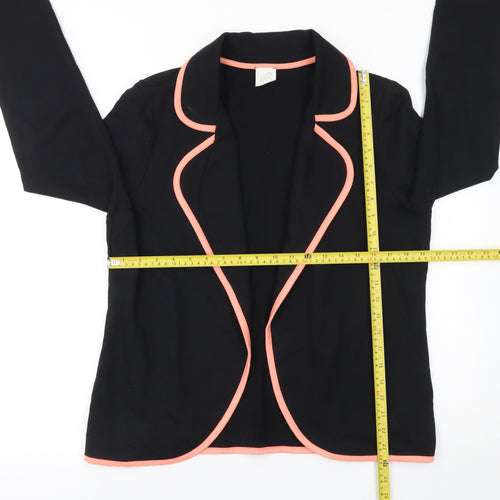 George Women's Black Blazer Size 16 Cotton Casual Workwear Jacket