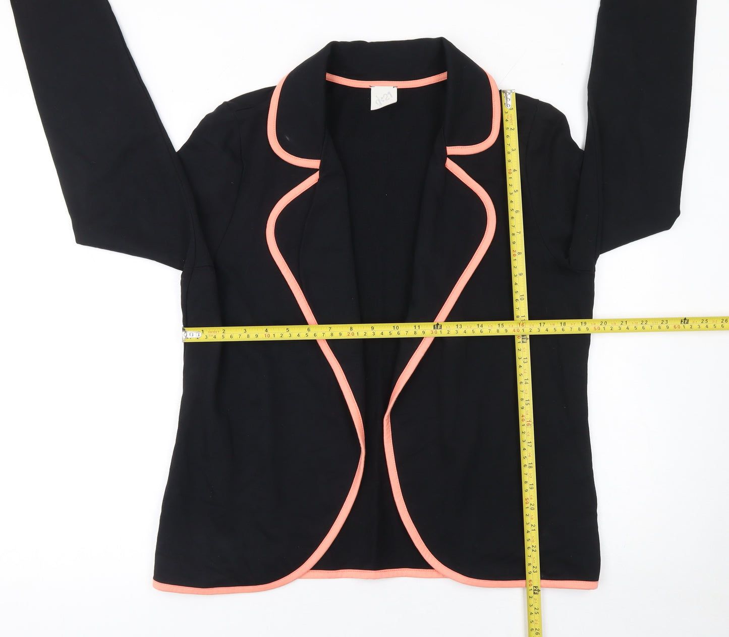 George Women's Black Blazer Size 16 Cotton Casual Workwear Jacket