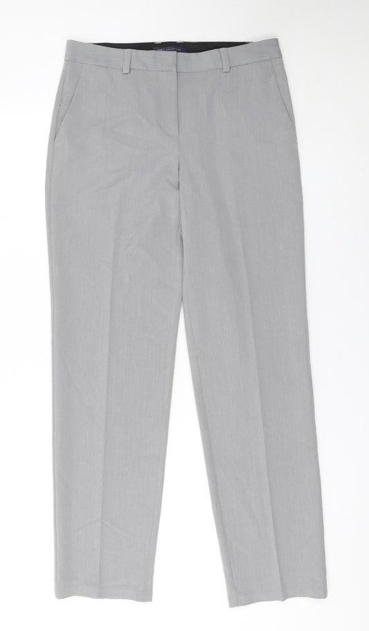 Marks and Spencer Womens Grey Straight Leg Dress Pants Size 10