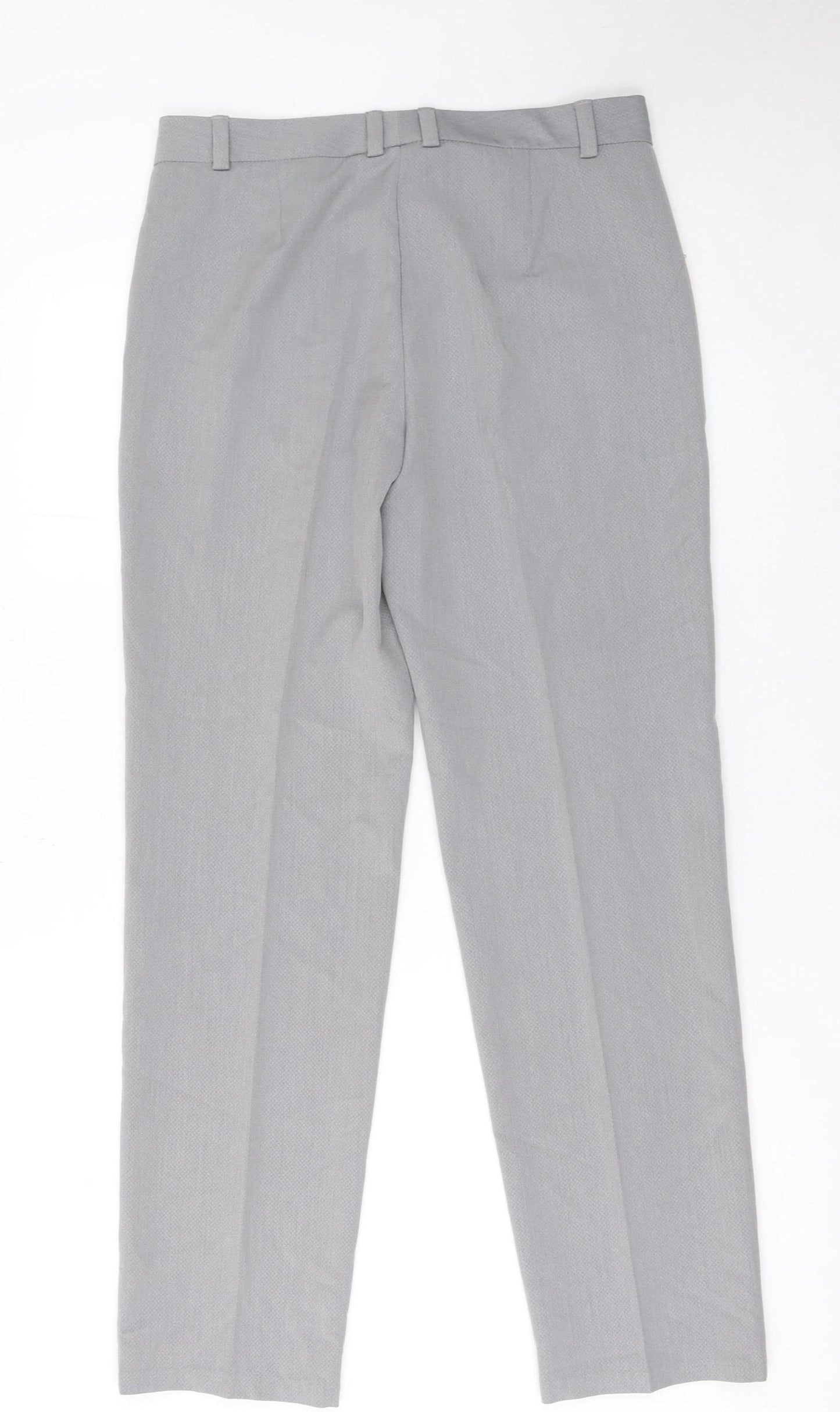 Marks and Spencer Womens Grey Straight Leg Dress Pants Size 10