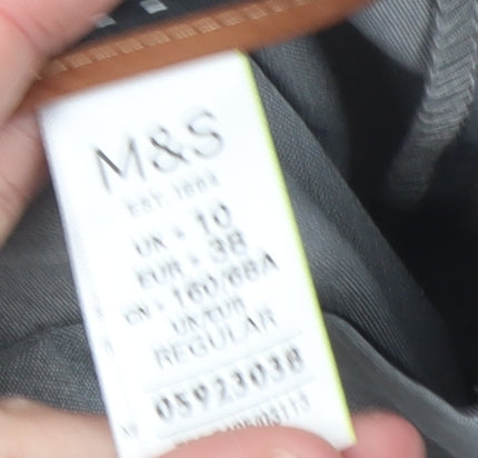 Marks and Spencer Womens Grey Straight Leg Dress Pants Size 10