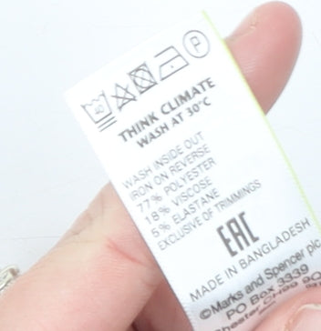 Marks and Spencer Womens Grey Straight Leg Dress Pants Size 10