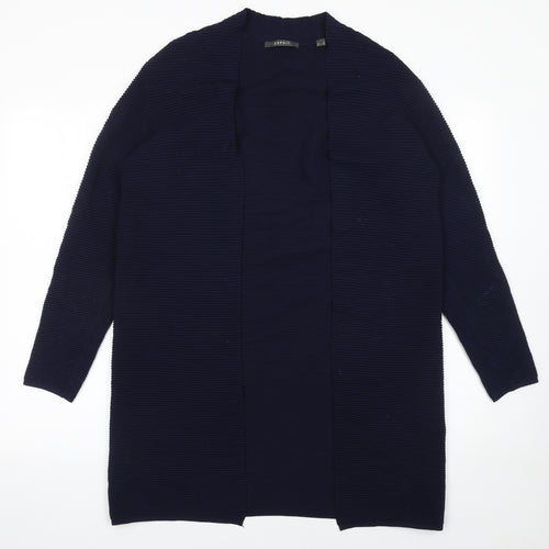 Esprit Women’s Navy Blue Open Front Long Sleeve Cardigan Size S