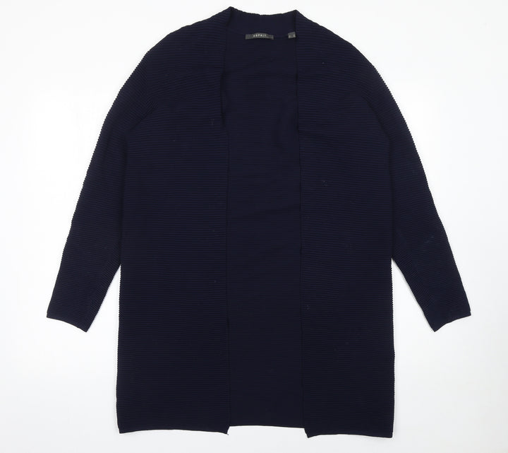 Esprit Women’s Navy Blue Open Front Long Sleeve Cardigan Size S