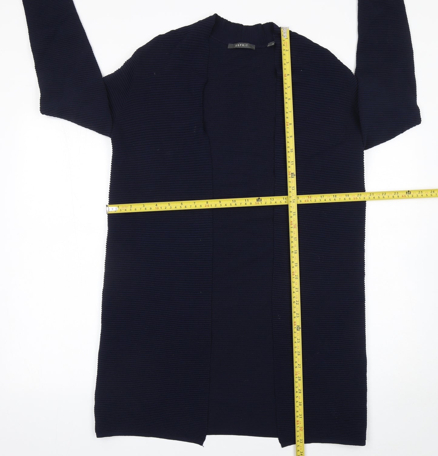 Esprit Women’s Navy Blue Open Front Long Sleeve Cardigan Size S