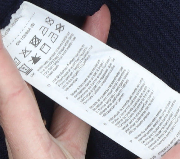 Esprit Women’s Navy Blue Open Front Long Sleeve Cardigan Size S