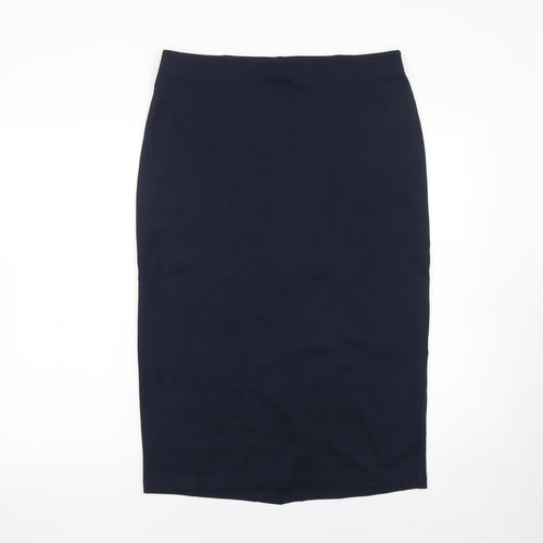 Marks and Spencer Women's Navy Blue Size 14 Pencil Midi Skirt