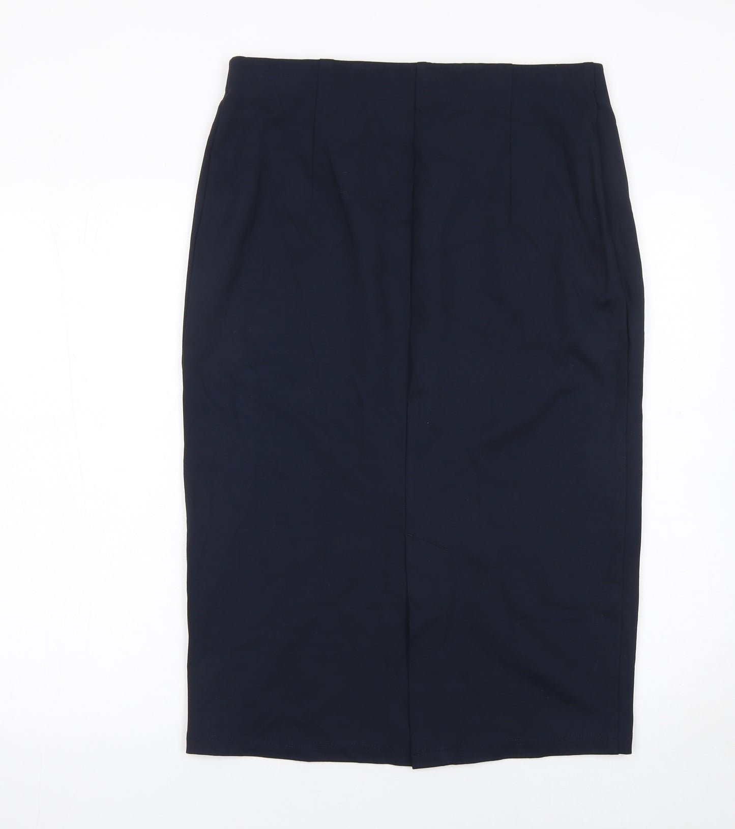 Marks and Spencer Women's Navy Blue Size 14 Pencil Midi Skirt