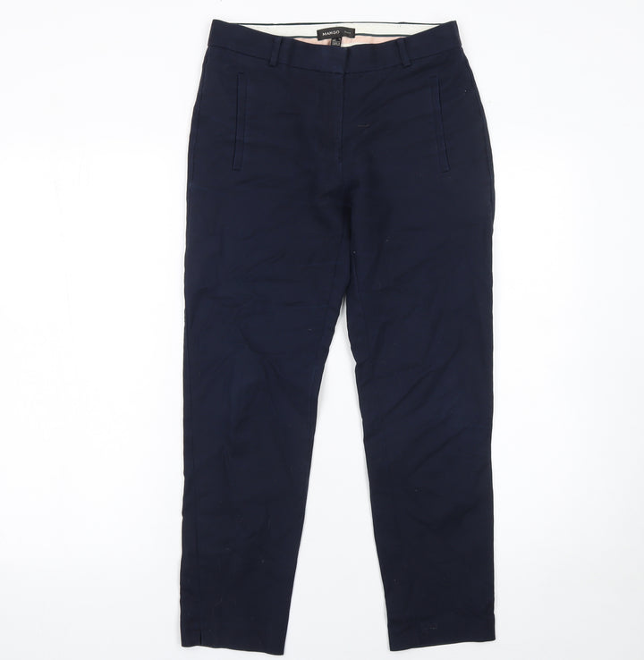Mango Women’s Blue Slim Fit Chino Trousers Size 6