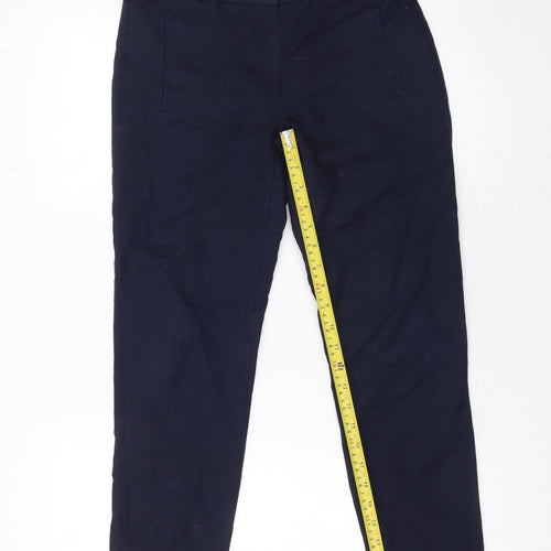 Mango Women’s Blue Slim Fit Chino Trousers Size 6