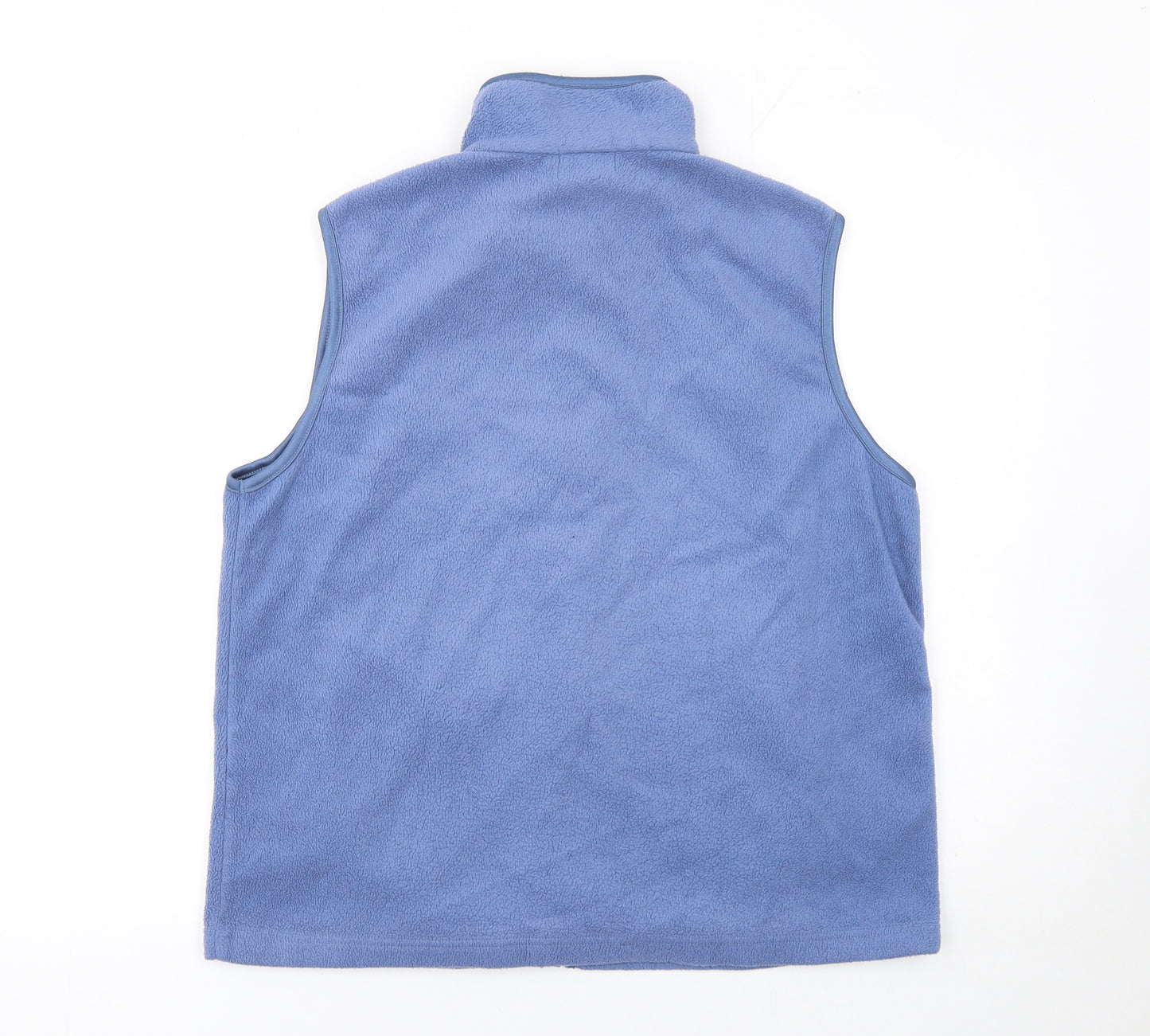 Bonmarché Womens Blue Fleece Zip Waistcoat Bodywarmer Size M