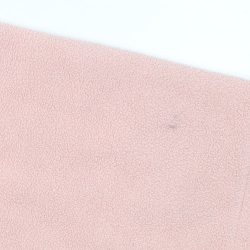 Quba & Co Women Pink Fleece 1/2 Zip Pullover Sweatshirt Size 12