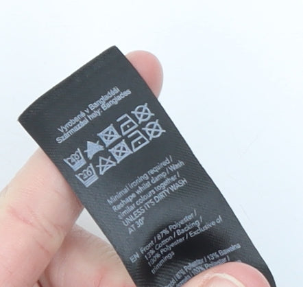 F&F Women Black Size 16 Blazer Jacket Mid-Length Single Breasted