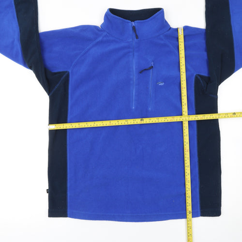 Mountainlife Men's Blue Fleece Pullover Sweatshirt Size M