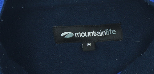Mountainlife Men's Blue Fleece Pullover Sweatshirt Size M