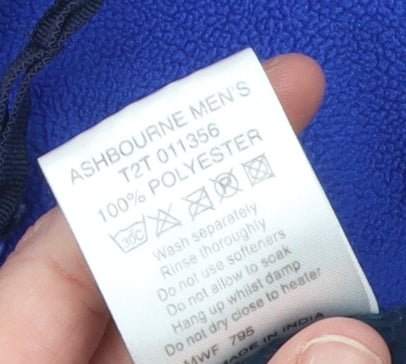 Mountainlife Men's Blue Fleece Pullover Sweatshirt Size M