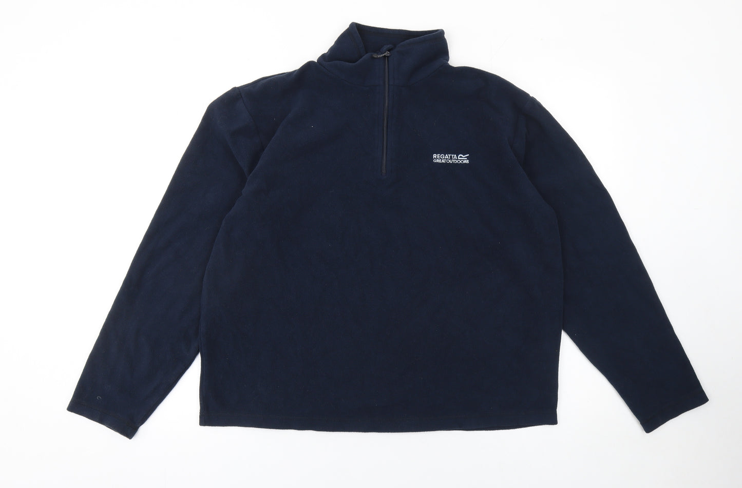 Regatta Men's Blue Fleece Sweatshirt L 1/4 Zip Outdoor Pullover