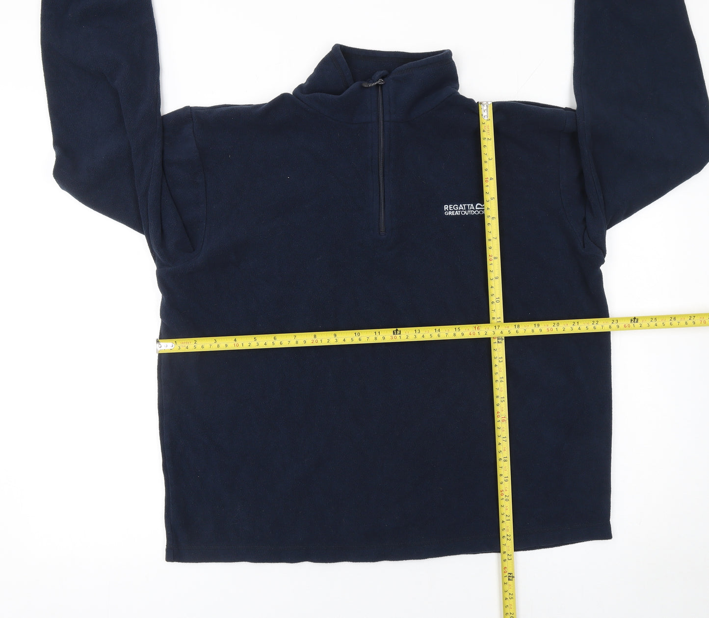 Regatta Men's Blue Fleece Sweatshirt L 1/4 Zip Outdoor Pullover