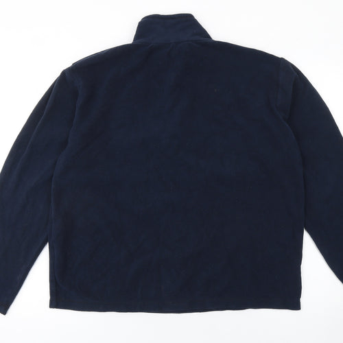 Regatta Men's Blue Fleece Sweatshirt L 1/4 Zip Outdoor Pullover