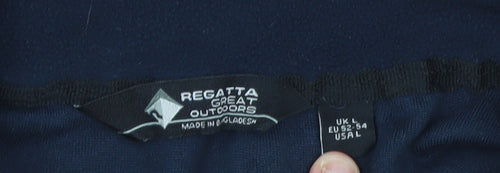 Regatta Men's Blue Fleece Sweatshirt L 1/4 Zip Outdoor Pullover