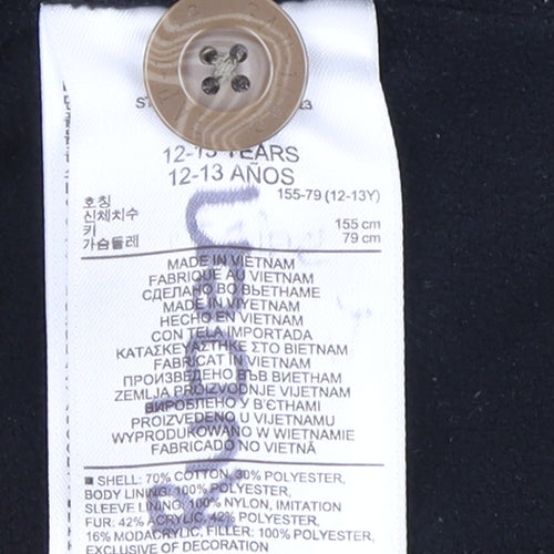 Gap Kids Boys Green Hooded Puffer Jacket 12-13 Years Winter Coat