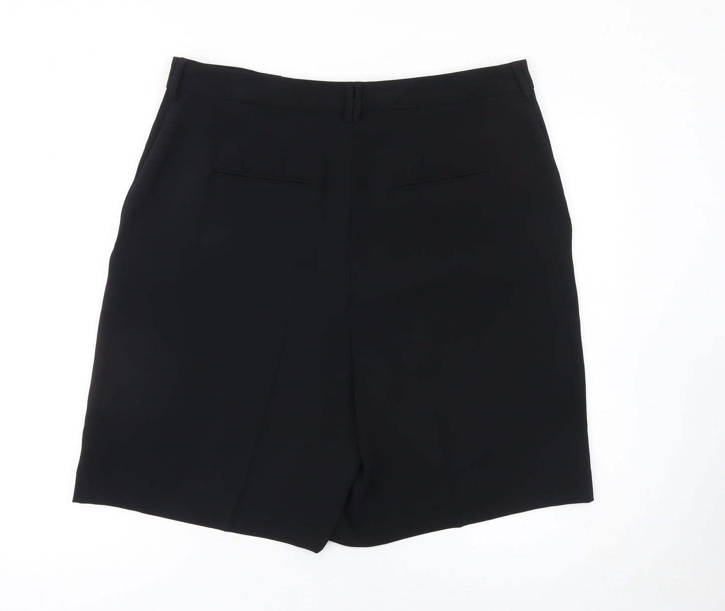 Marks and Spencer Womens Black Bermuda Shorts Size 16 Regular Fit