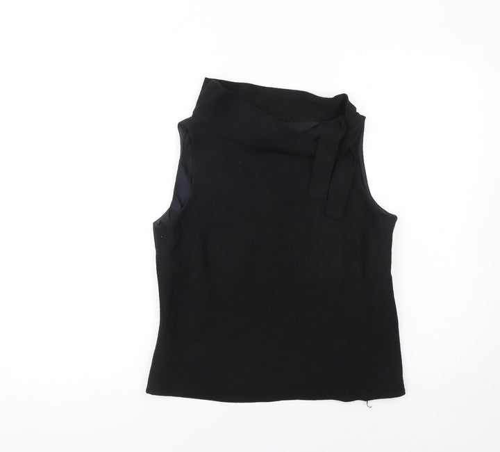 Designers at Debenhams Women Black Size 12 Cowl Neck Sleeveless Blouse