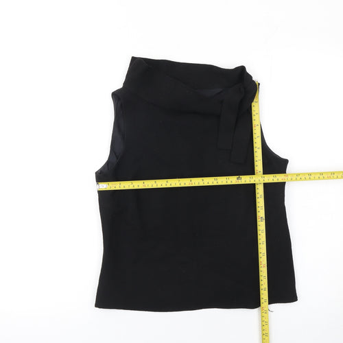 Designers at Debenhams Women Black Size 12 Cowl Neck Sleeveless Blouse
