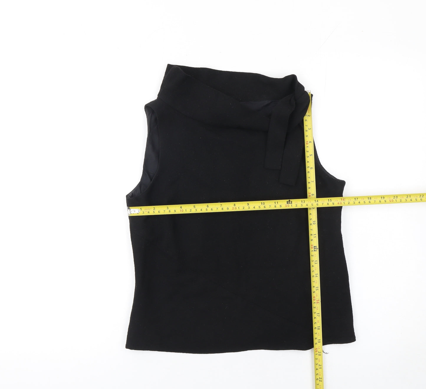 Designers at Debenhams Women Black Size 12 Cowl Neck Sleeveless Blouse