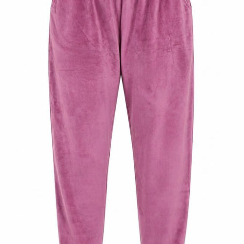 Nutmeg Womens Purple Velour Lounge Pants Size 8-10 Comfortable Trousers