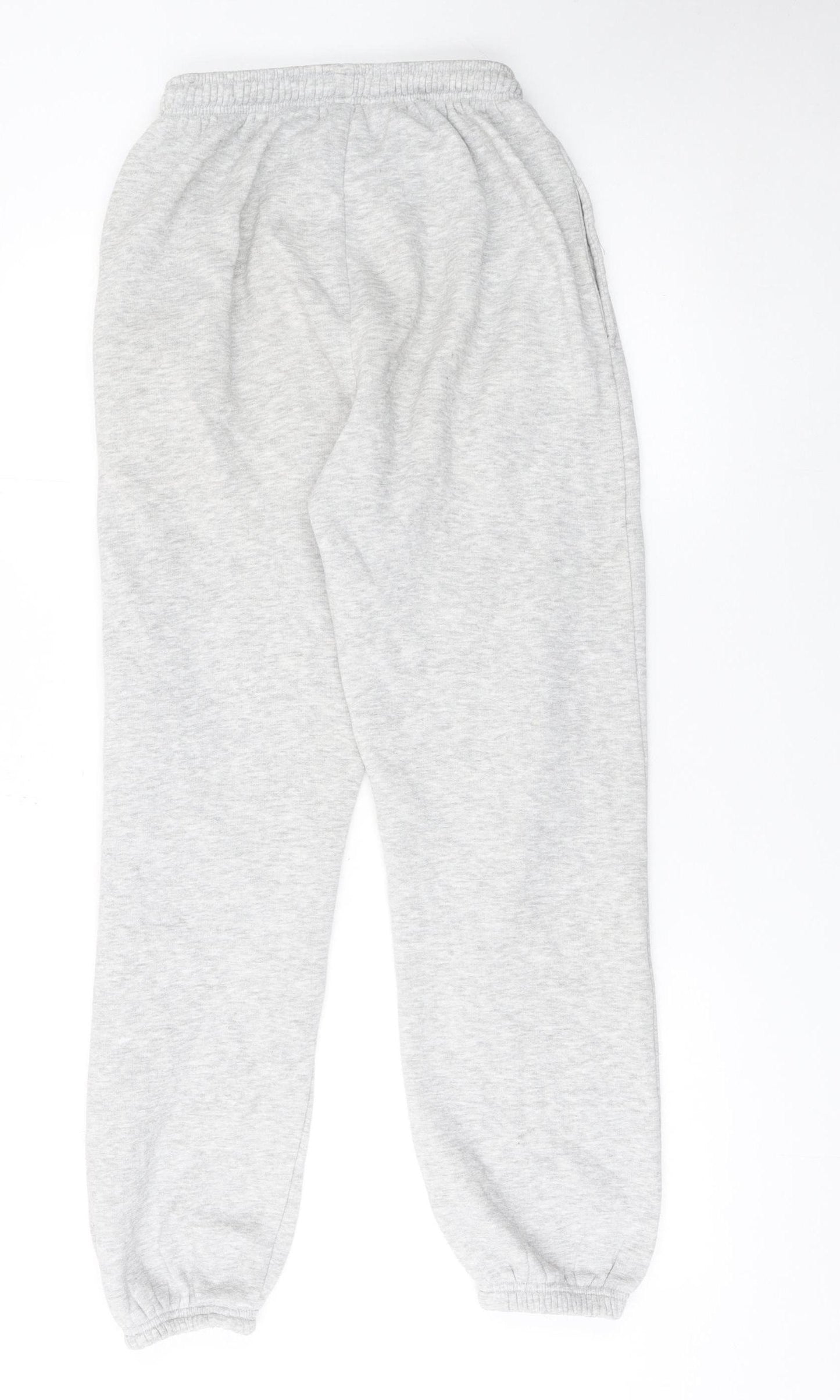 PrettyLittleThing Womens Grey Fleece Sweatpants Size S Regular Fit