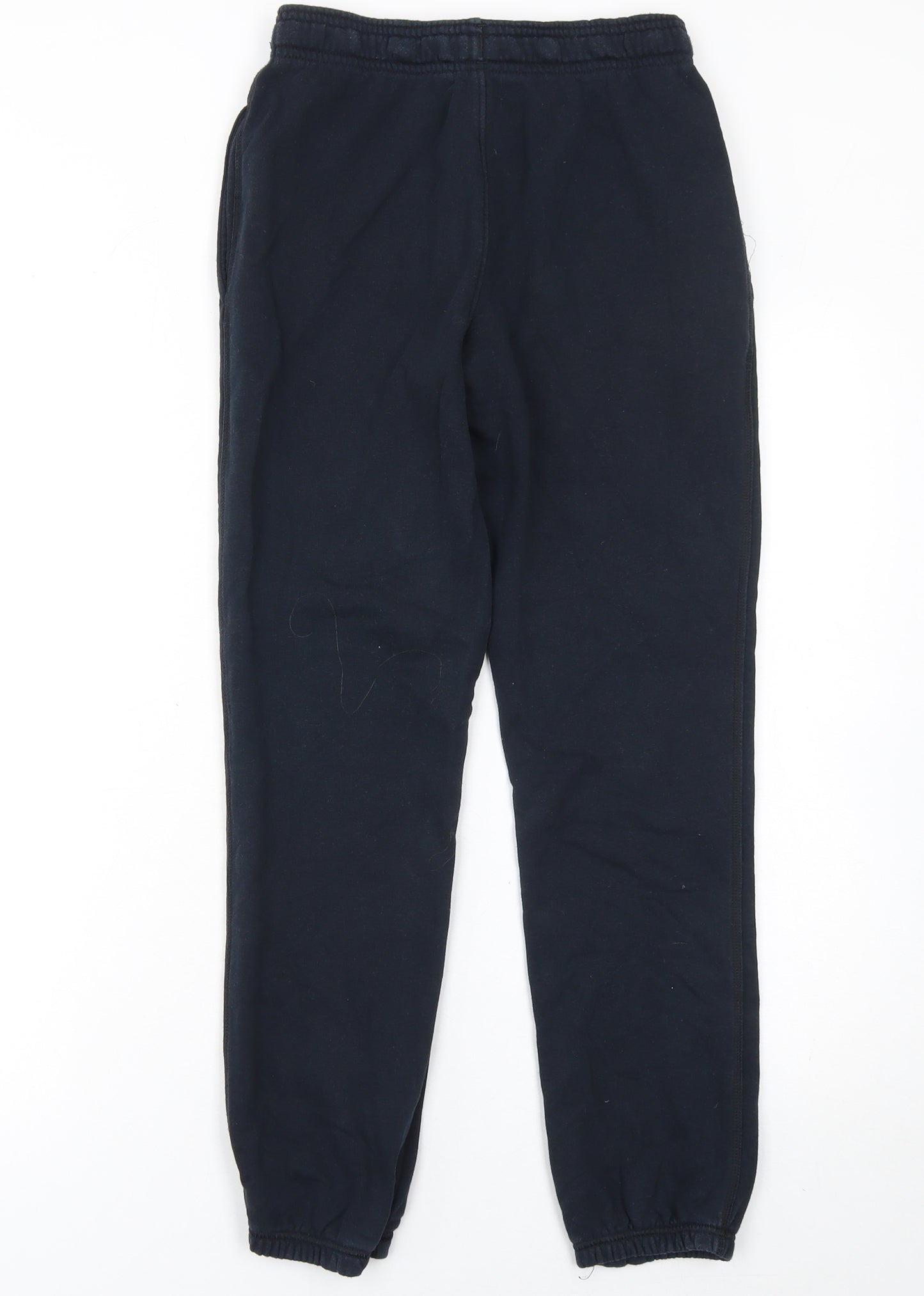Marks and Spencer Boys Black Jogger Trousers 11-12 Years Cotton Blend