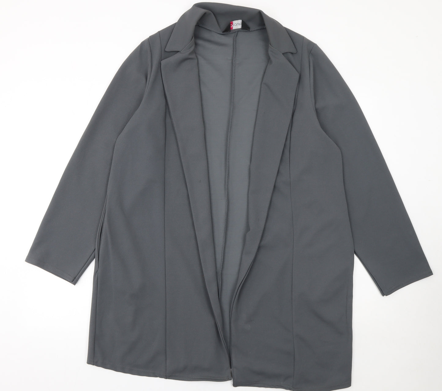 Yours Women Grey Size 18 Plus Lightweight Stretch Blazer Jacket